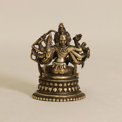 Lot 86 - An Indian bronze bodhisattva