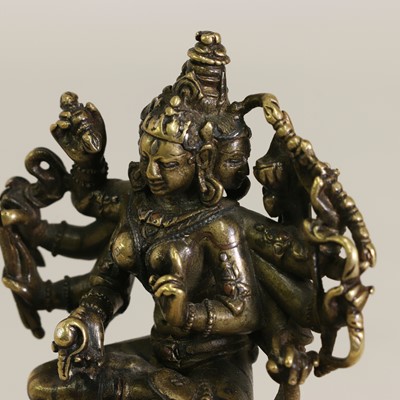 Lot 86 - An Indian bronze bodhisattva