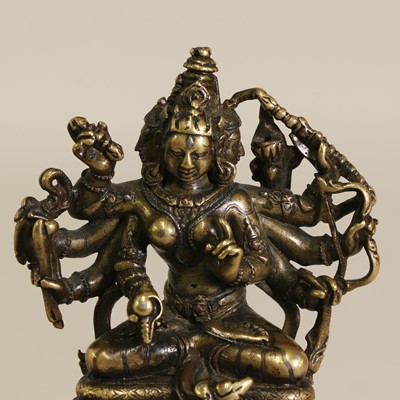 Lot 86 - An Indian bronze bodhisattva