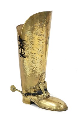 Lot 221 - BRASS BOOT