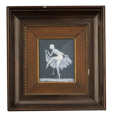 Lot 346 - A Limoges pâte-sur-pâte plaque