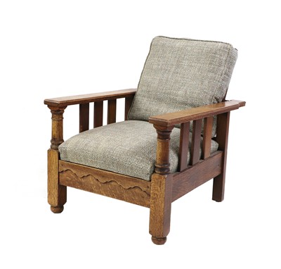 Lot 139 - A Parker Knoll Morris-style oak recliner