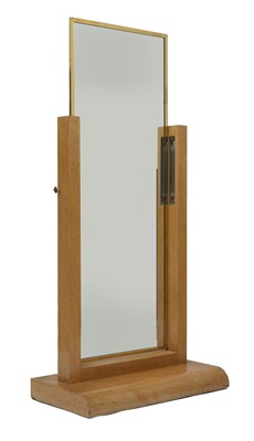 Lot 337 - An Art Deco bird's-eye maple cheval mirror