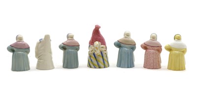 Lot 99 - A collection of Royal Worcester porcelain candle snuffers