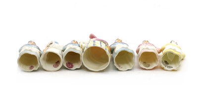 Lot 99 - A collection of Royal Worcester porcelain candle snuffers