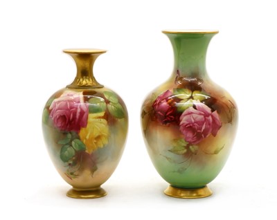 Lot 88 - A Royal Worcester Hadley porcelain vase
