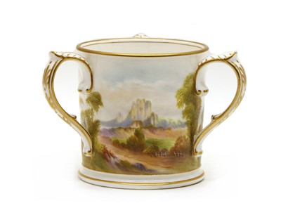 Lot 83 - A Royal Worcester porcelain tyg