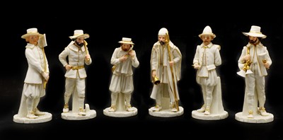 Lot 96 - A group of six Royal Worcester porcelain figures