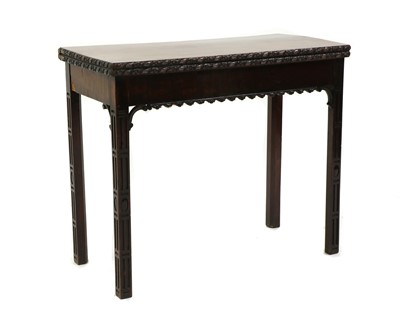 Lot 434 - A George III mahogany card table