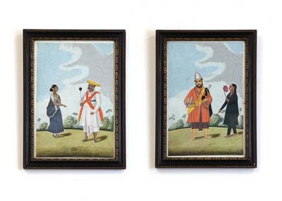Lot 109 - A pair of figural studies