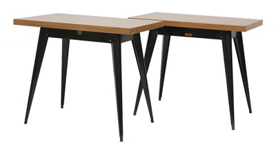 Lot 429 - A pair of French bistro tables
