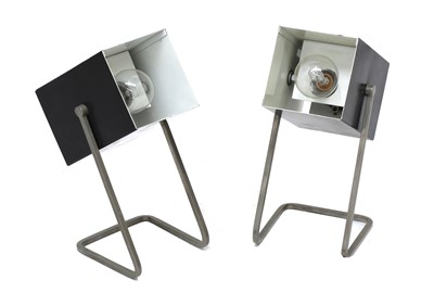 Lot 601 - A pair of Dutch modernist table lamps