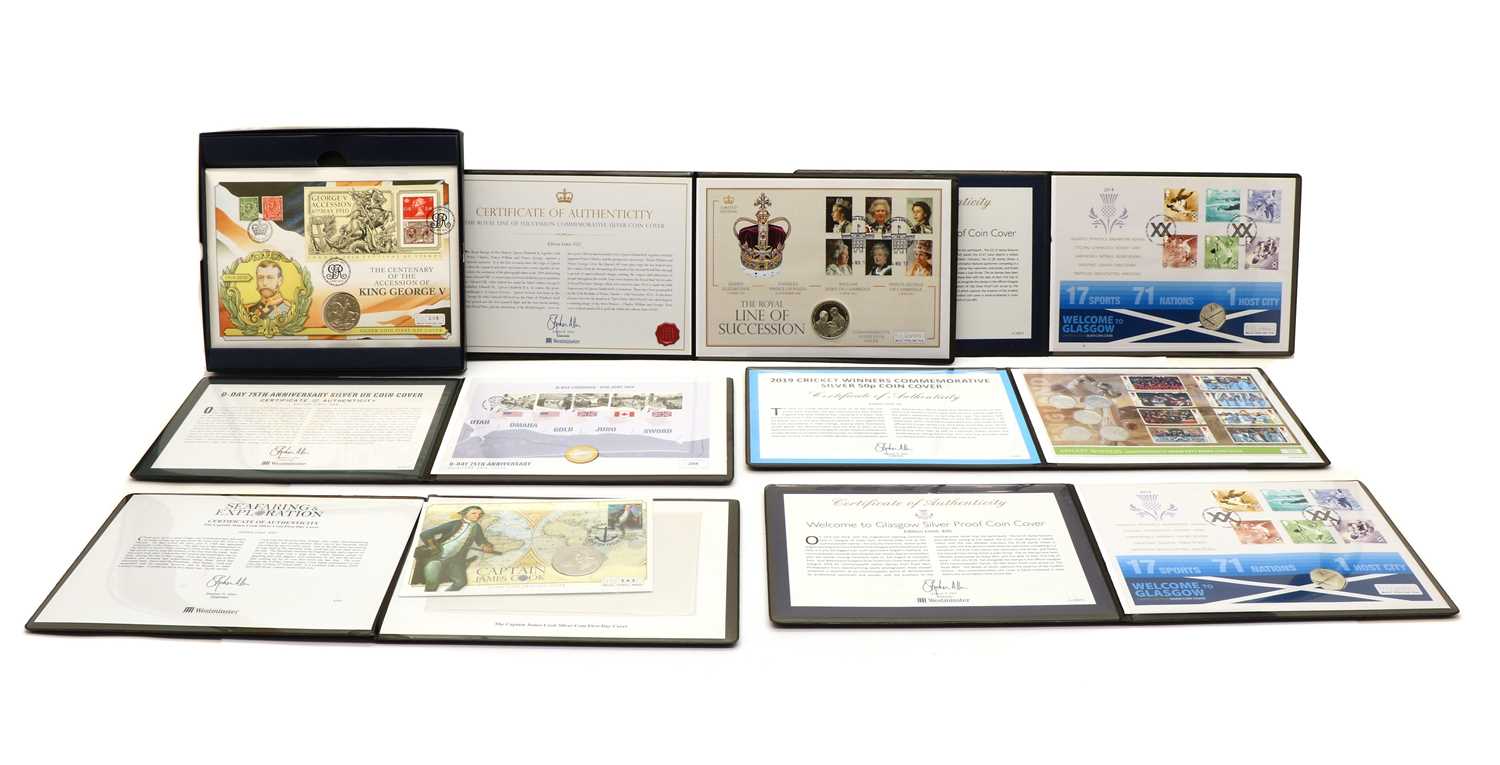 Lot 222 - Eleven albums of GB and foreign coins