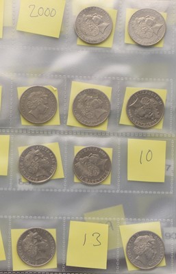 Lot 222 - Eleven albums of GB and foreign coins