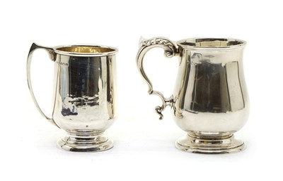 Lot 55 - A George III style silver mug