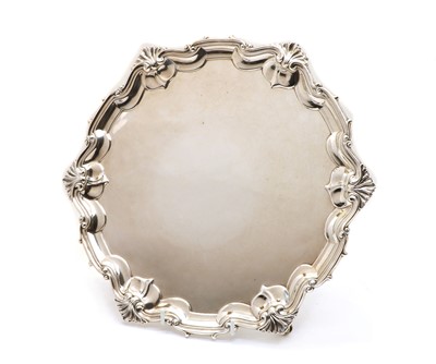 Lot 39 - A silver salver