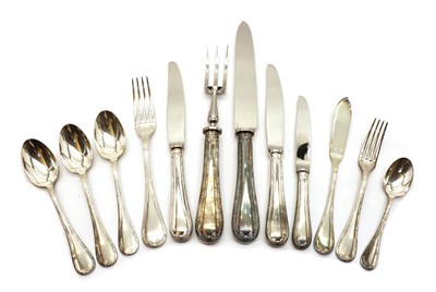 Lot 3A - A Christofle 'Rubans' silver plated canteen for twelve settings