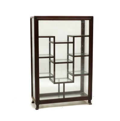 Lot 448 - A Chinese hardwood display cabinet