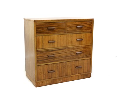 Lot 478 - An Art Deco walnut chest of drawers