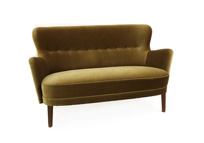 Lot 483 - A Danish sage green settee