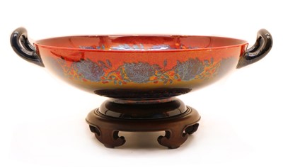 Lot 309 - A Royal Doulton Sung twin handle bowl