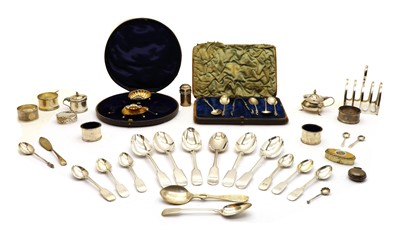 Lot 45 - A collection of silver items