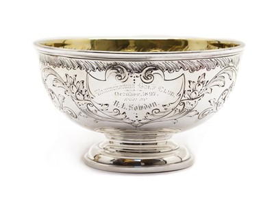 Lot 30 - A late Victorian silver pedestal bowl