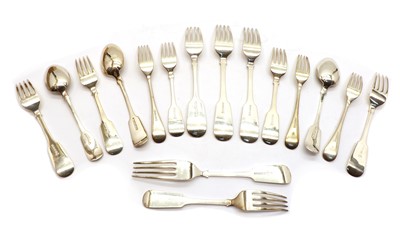 Lot 49 - A collection of silver flatware