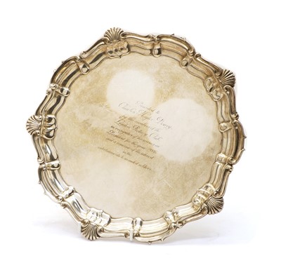 Lot 50 - A silver salver