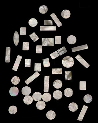 Lot 120 - A large collection of mother of pearl gaming counters