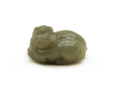 Lot 148 - A Chinese jade carving