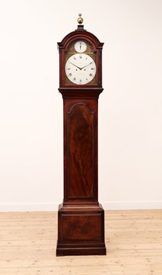 Lot 598 - A George III mahogany longcase clock