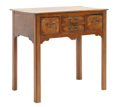 Lot 433 - A George III fruitwood side table