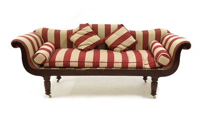 Lot 347 - A William IV mahogany sofa