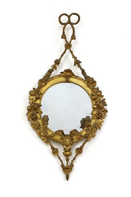 Lot 269 - A pair of Victorian gilt frame mirrored girandoles
