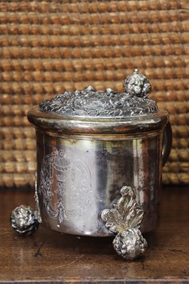 Lot 120 - A parcel-gilt silver tankard