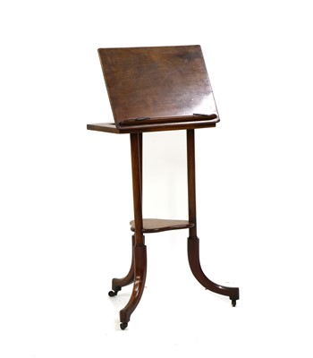 Lot 424 - A mahogany music stand
