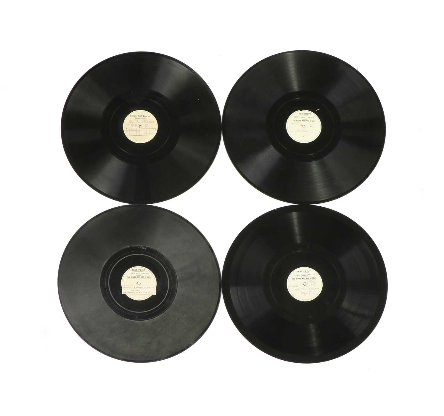 Lot 56 - Edison – 15in Shellac – White Label Test Pressing 'Film-Related' (21)