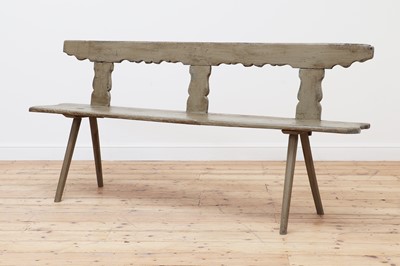 Lot 502 - A painted bench