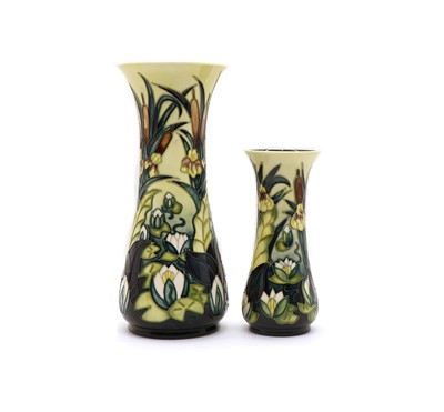 Lot 52 - A pair of Moorcroft 'Lamia' vases