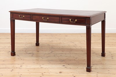 Lot 711 - A George III mahogany library table
