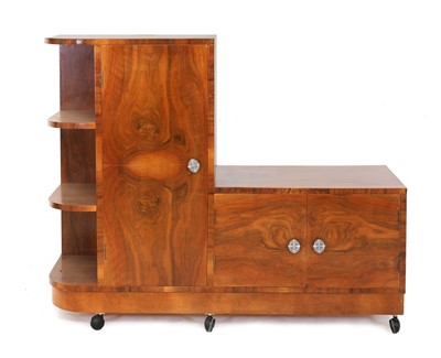 Lot 202 - An Art Deco walnut cabinet