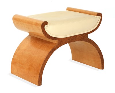 Lot 102 - An Art Deco maple stool