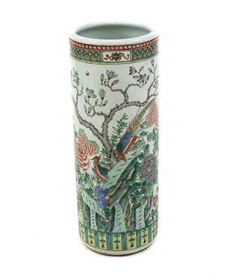 Lot 442 - A Chinese Famille Rose porcelain stick stand