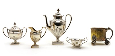 Lot 14 - A silver plated Swedish tankard base