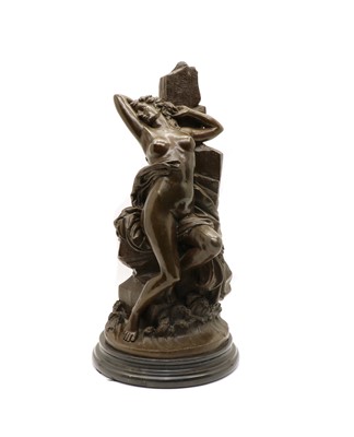 Lot 147 - Art Deco-style bronze figure of a nude female
