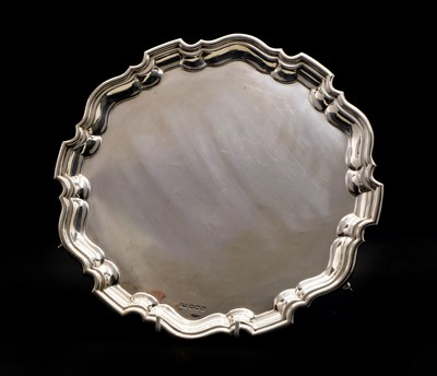 Lot 6 - A silver salver