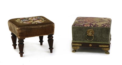 Lot 426 - A gilt mounted foot stool