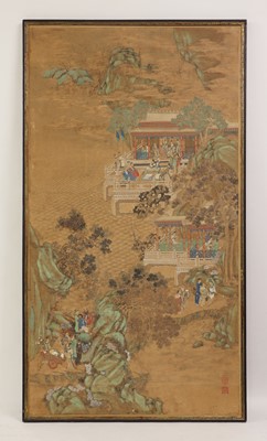 Lot 125 - A Chinese gouache painting