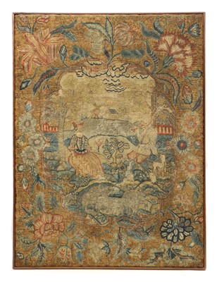 Lot 246A - A needlework panel